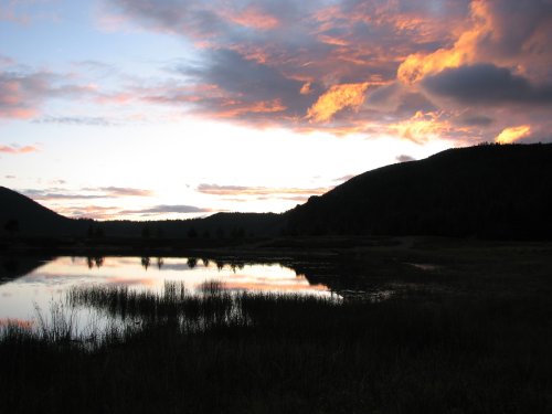 Sunset over the East Lake